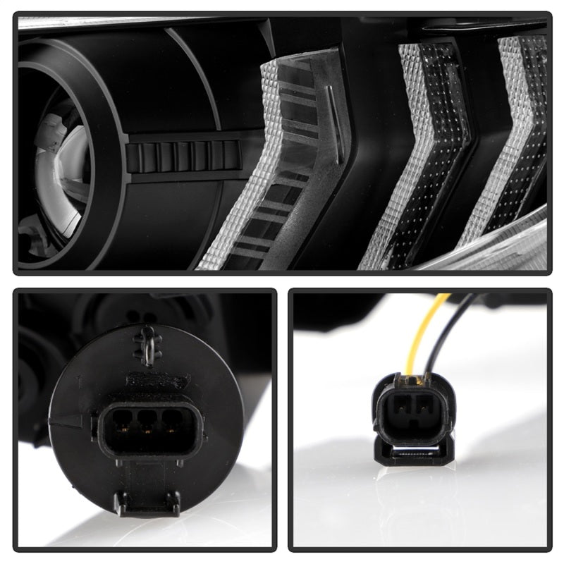 SPYDER - Spyder Honda Civic 16 - 2DR/4DR/Hatchback Projector Headlights - Black PRO - YD - HC16SI - SEQGR - BK - Panda Motorworks