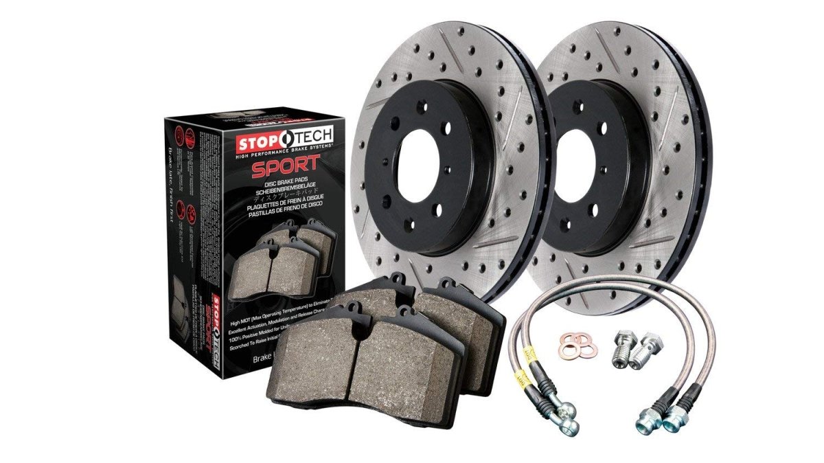 Stoptech - 14.5+ Focus ST StopTech Sport Axle Pack, Drilled & Slotted, Front