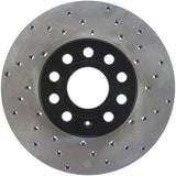 Stoptech - StopTech 05 - 10 VW Jetta (Exc Wagon) / 09 - 10 Jetta Wagon / 07 - 10 Rabbit Drilled Left Front Rotor - Panda Motorworks
