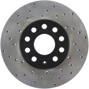 Stoptech - StopTech 05 - 10 VW Jetta (Exc Wagon) / 09 - 10 Jetta Wagon / 07 - 10 Rabbit Drilled Right Front Rotor - Panda Motorworks