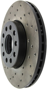 Stoptech - StopTech 05 - 10 VW Jetta (Exc Wagon) / 09 - 10 Jetta Wagon / 07 - 10 Rabbit Drilled Right Front Rotor - Panda Motorworks