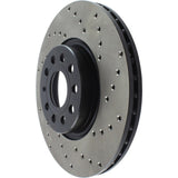Stoptech - StopTech 06 - 13 Audi A3/08 - 09 TT / 06 - 09 VW GTI Mk V Cryo - Stop Left Front Drilled Rotor - Panda Motorworks