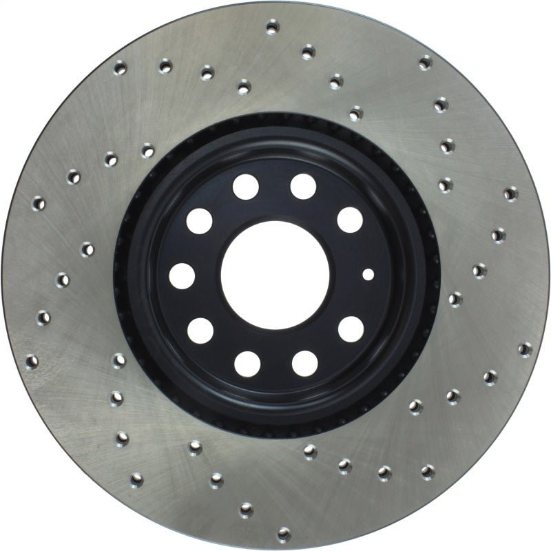 Stoptech - StopTech 06 - 13 Audi A3/08 - 09 TT / 06 - 09 VW GTI Mk V Cryo - Stop Right Front Drilled Rotor - Panda Motorworks