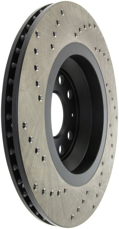 Stoptech - StopTech 09 - 13 VW CC 3.6L VR6 / 08 - 09 & 12 Golf R/Golf R32 Drilled Left Rear Rotor - Panda Motorworks