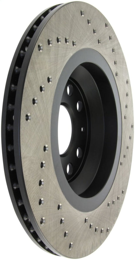 Stoptech - StopTech 09 - 13 VW CC 3.6L VR6 / 08 - 09 & 12 Golf R/Golf R32 Drilled Right Rear Rotor - Panda Motorworks