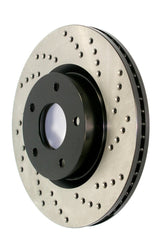 Stoptech - StopTech 09 - 13 VW CC 3.6L VR6 / 08 - 09 & 12 Golf R/Golf R32 Drilled Right Rear Rotor - Panda Motorworks