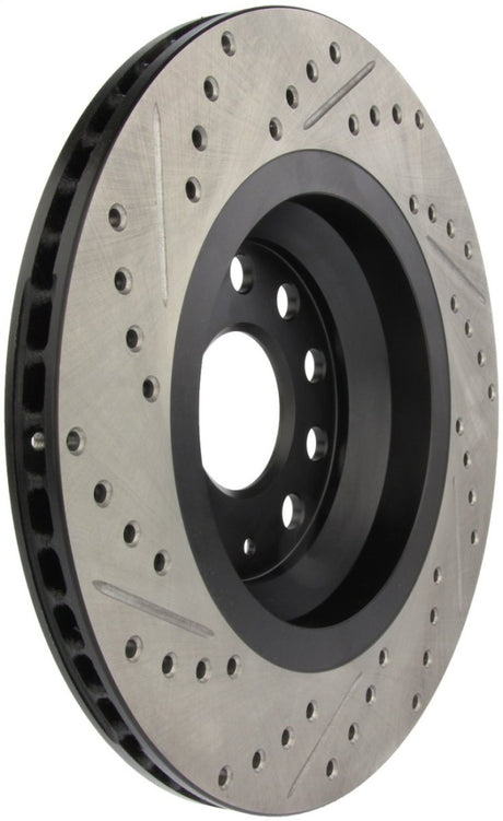 Stoptech - StopTech 09 VW Passat CC / 06 - 09 Passat Slotted & Drilled Left Rear Rotor - Panda Motorworks