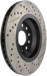Stoptech - StopTech 09 VW Passat CC / 06 - 09 Passat Slotted & Drilled Right Rear Rotor - Panda Motorworks