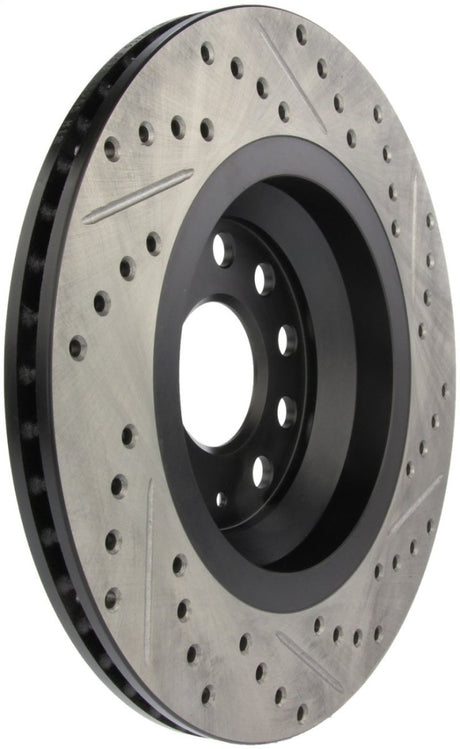 Stoptech - StopTech 09 VW Passat CC / 06 - 09 Passat Slotted & Drilled Right Rear Rotor - Panda Motorworks