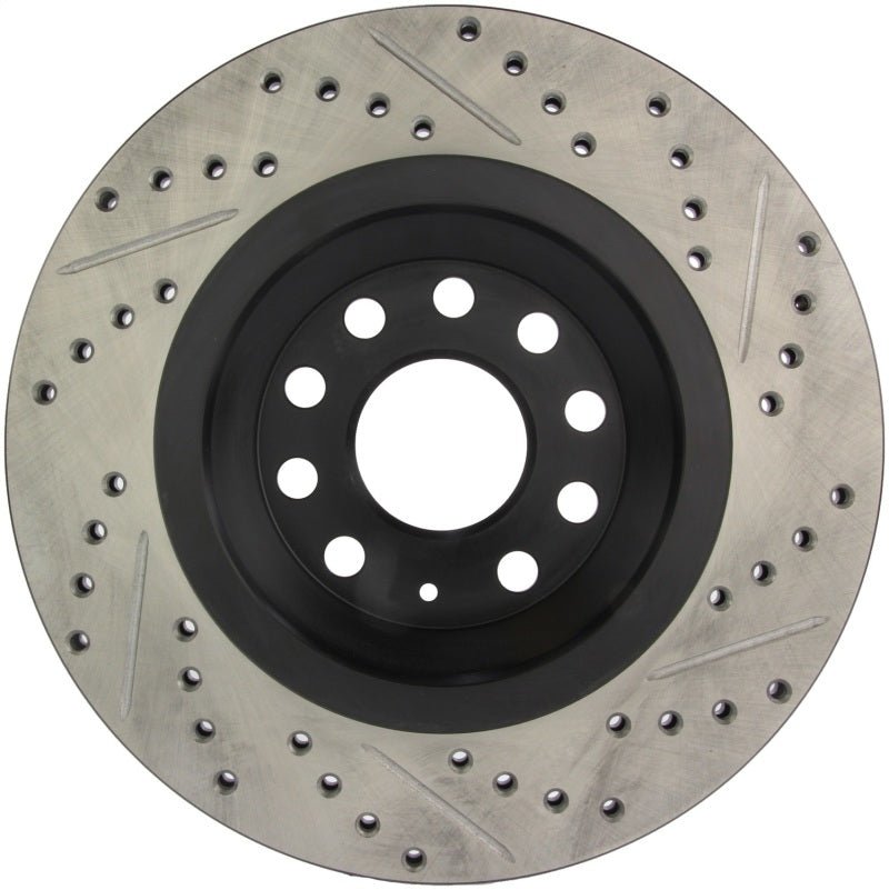 Stoptech - StopTech 09 VW Passat CC / 06 - 09 Passat Slotted & Drilled Right Rear Rotor - Panda Motorworks
