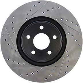 Stoptech - StopTech 14+ Ford Focus ST w/ 335mm Brakes Front Right Slotted & Drilled Rotor
