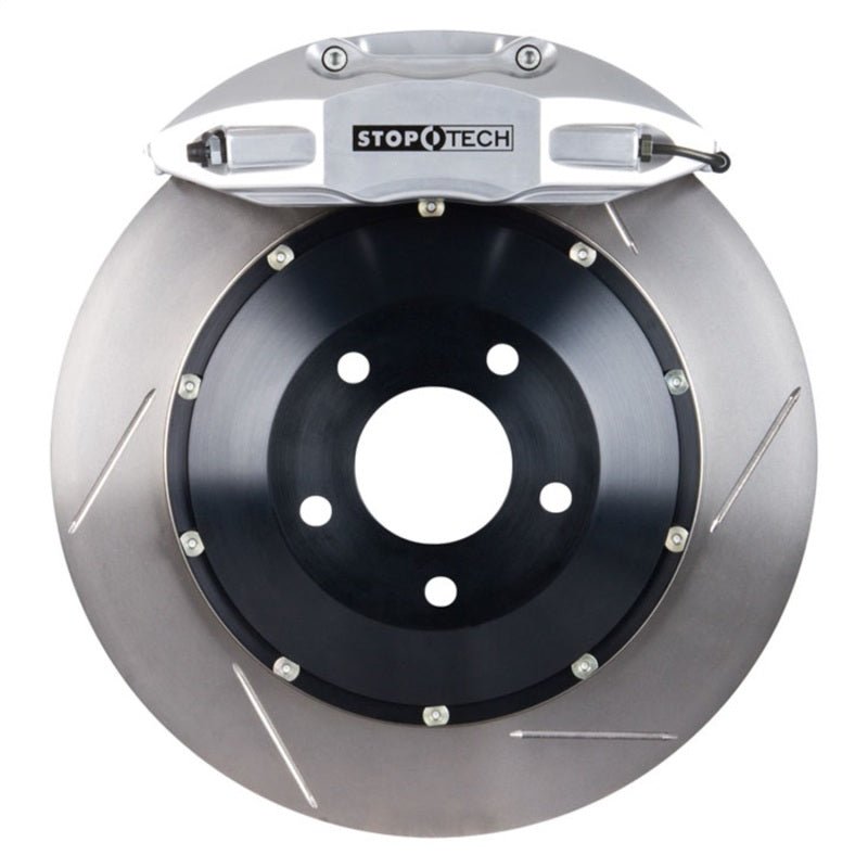 Stoptech - StopTech 2015 VW GTI Front BBK w/ Silver ST - 41 Caliper Slotted 328X25 1pc Rotor - Panda Motorworks