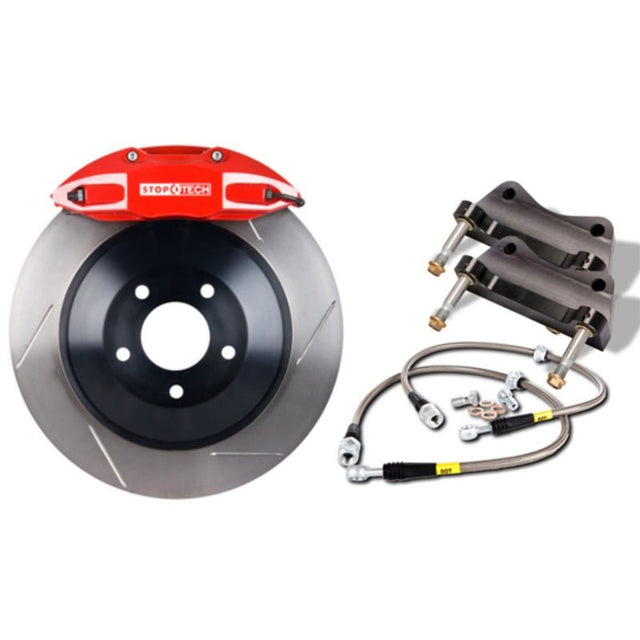 Stoptech - StopTech 2015 VW GTI Front BBK w/ Yellow ST - 41 Caliper Slotted 328X25 1pc Rotor - Panda Motorworks