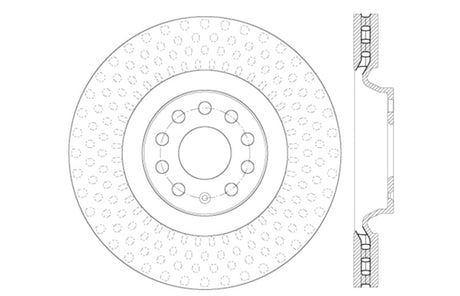 Stoptech - StopTech Drilled Sport Brake Rotor - Panda Motorworks