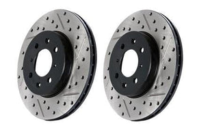 StopTech Front Slotted & Drilled Sport Brake Rotor - Panda Motorworks