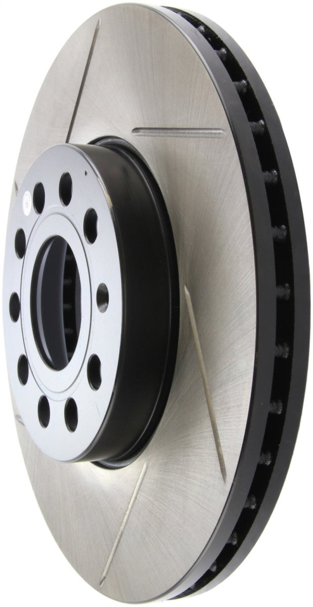 Stoptech - StopTech Power Slot 05 - 10 VW Jetta (except Wagon) Front Left Slotted Rotor - Panda Motorworks