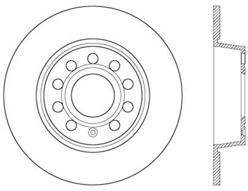 Stoptech - StopTech Slotted & Drilled Sport Brake Rotor - Panda Motorworks