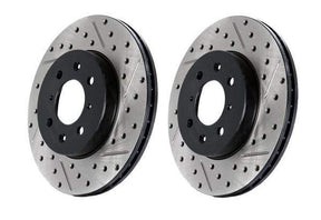 Stoptech - StopTech Sport Drilled/Slotted Cryo Treated Rotors - Front Pair - Audi A3/GTI/GLI