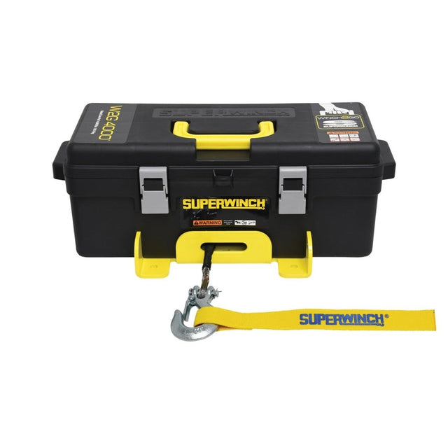 Superwinch - Superwinch 4000 LBS 12 VDC 3/16in x 50ft Synthetic Rope Winch2Go