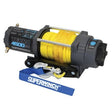 Superwinch - Superwinch 4500 LBS 12V DC 1/4in x 50ft Synthetic Rope Terra 4500SR Winch - Gray Wrinkle