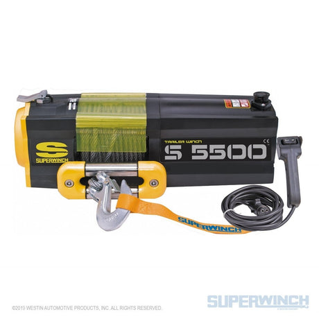 Superwinch - Superwinch 5500 LBS 12 VDC 7/32in x 60ft Steel Rope S5500 Winch