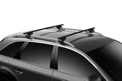 Thule - Thule SquareBar 135 Load Bars for Evo Roof Rack System (2 Pack / 53in.) - Black