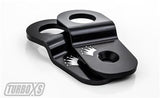Turbo XS 15-16 Subaru WRX/STI Billet Aluminum Radiator Stay - Black - Panda Motorworks - 1