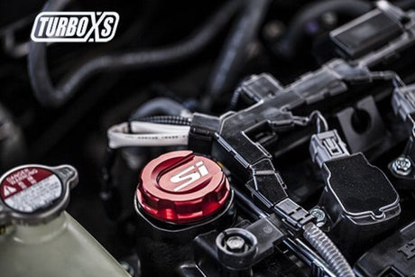 Turbo XS - Turbo XS 2016+ Honda Civic Red Oil Cap