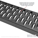 Westin - Westin 2022 Nissan Frontier Crew Cab & King Cab Running Board Westin Grate Steps - Textured Black Kit