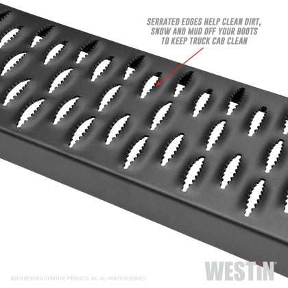 Westin - Westin 2022 Nissan Frontier Crew Cab & King Cab Running Board Westin Grate Steps - Textured Black Kit