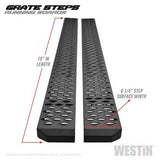 Westin - Westin 2022 Nissan Frontier Crew Cab & King Cab Running Board Westin Grate Steps - Textured Black Kit