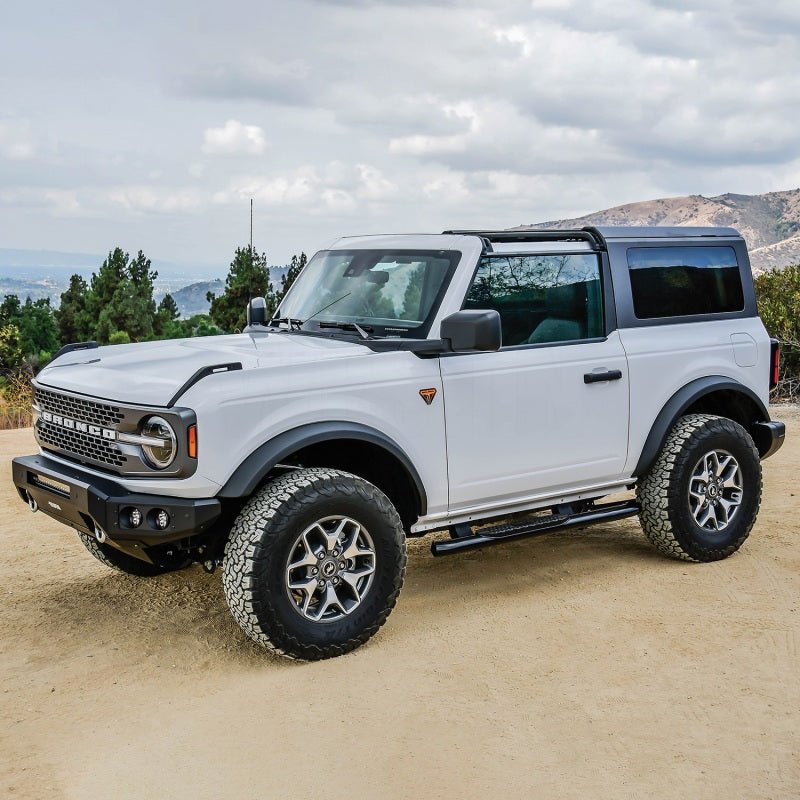 Westin - Westin 21 - 22 Ford Bronco (2 - Door) PRO TRAXX 4 Oval Nerf Step Bars - Textured Black - Panda Motorworks