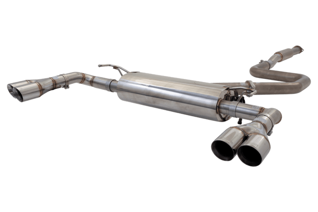 XForce - KIA FORTE GT NON – POLISHED STAINLESS STEEL 3″ CAT - BACK EXHAUST SYSTEM WITH VAREX MUFFLER AND TIPS