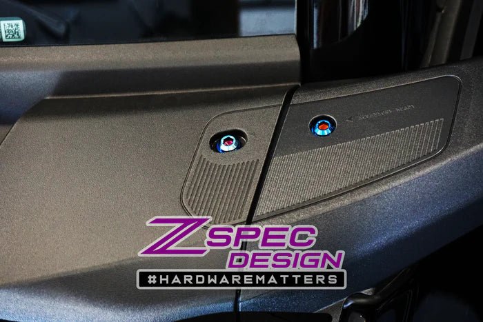ZSPEC DESIGN - ZSPEC DESIGN INTERIOR DRESS - UP FASTENER KIT FOR 21+ FORD BRONCO 2.7L, TITANIUM & BILLET - Panda Motorworks