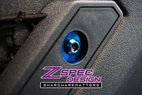ZSPEC DESIGN - ZSPEC DESIGN INTERIOR DRESS - UP FASTENER KIT FOR 21+ FORD BRONCO 2.7L, TITANIUM & BILLET - Panda Motorworks
