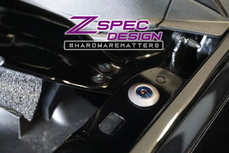 ZSPEC DESIGN - ZSPEC DESIGN INTERIOR DRESS - UP FASTENER KIT FOR 21+ FORD BRONCO 2.7L, TITANIUM & BILLET - Panda Motorworks