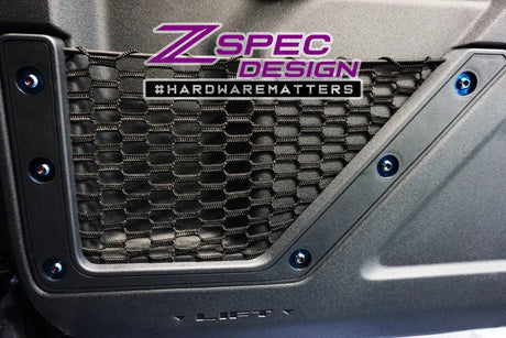 ZSPEC DESIGN - ZSPEC DESIGN INTERIOR DRESS - UP FASTENER KIT FOR 21+ FORD BRONCO 2.7L, TITANIUM & BILLET - Panda Motorworks