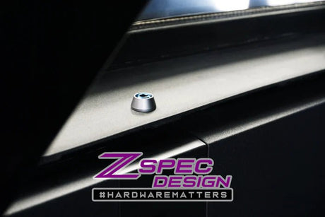 ZSPEC DESIGN - ZSPEC DESIGN INTERIOR DRESS - UP FASTENER KIT FOR 21+ FORD BRONCO 2.7L, TITANIUM & BILLET - Panda Motorworks