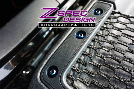 ZSPEC DESIGN - ZSPEC DESIGN INTERIOR DRESS - UP FASTENER KIT FOR 21+ FORD BRONCO 2.7L, TITANIUM & BILLET - Panda Motorworks