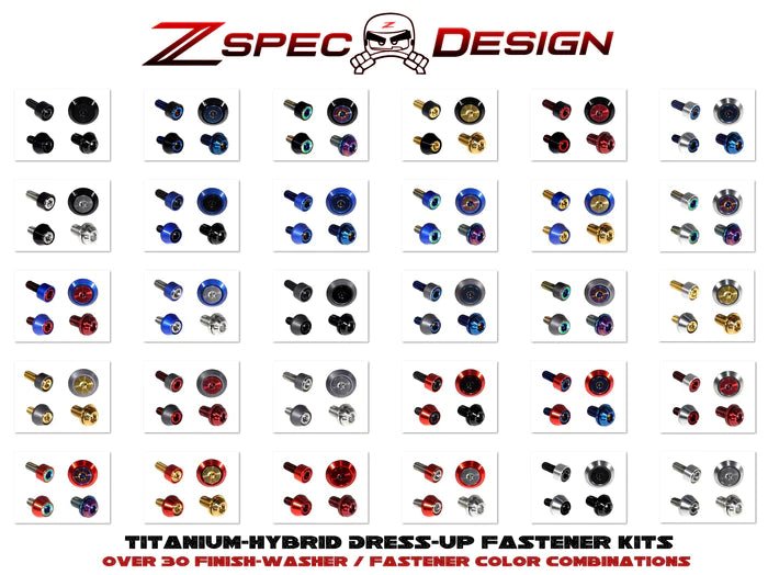 ZSPEC DESIGN - ZSPEC DESIGN INTERIOR DRESS - UP FASTENER KIT FOR 21+ FORD BRONCO 2.7L, TITANIUM & BILLET - Panda Motorworks