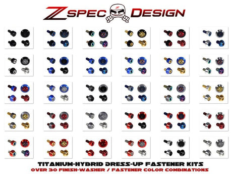 ZSPEC DESIGN - ZSPEC DESIGN INTERIOR DRESS - UP FASTENER KIT FOR 21+ FORD BRONCO 2.7L, TITANIUM & BILLET - Panda Motorworks