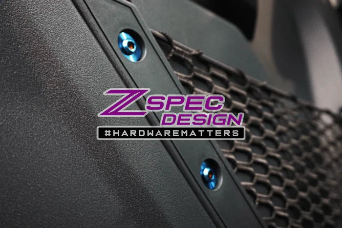 ZSPEC DESIGN - ZSPEC DESIGN "STAGE 3" DRESS - UP FASTENER KIT FOR 21+ FORD BRONCO 2.7L, TITANIUM & BILLET - Panda Motorworks