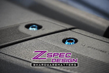 ZSPEC DESIGN - ZSPEC DESIGN "STAGE 3" DRESS - UP FASTENER KIT FOR 21+ FORD BRONCO 2.7L, TITANIUM & BILLET - Panda Motorworks