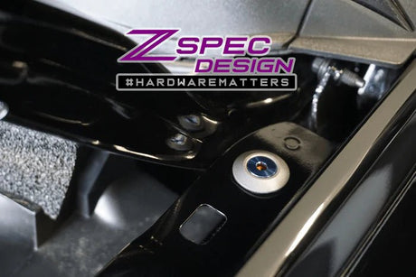 ZSPEC DESIGN - ZSPEC DESIGN "STAGE 3" DRESS - UP FASTENER KIT FOR 21+ FORD BRONCO 2.7L, TITANIUM & BILLET - Panda Motorworks