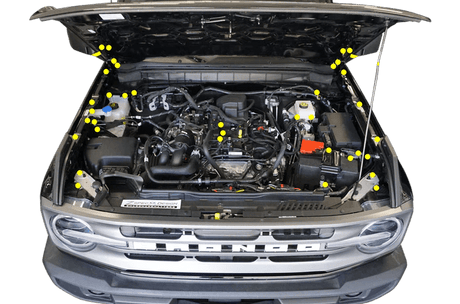 ZSPEC DESIGN - ZSPEC DESIGN "STAGE 3" DRESS - UP FASTENER KIT FOR 21+ FORD BRONCO 2.7L, TITANIUM & BILLET - Panda Motorworks