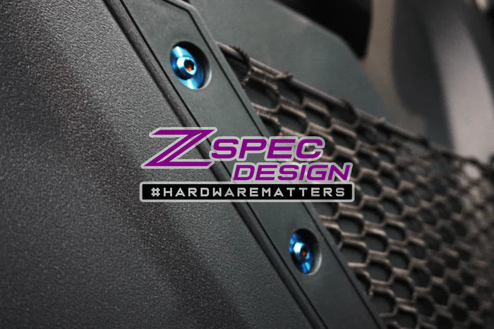 ZSPEC DESIGN "STAGE 3" DRESS-UP FASTENER KIT FOR 21+ FORD BRONCO 2.7L, TITANIUM & BILLET